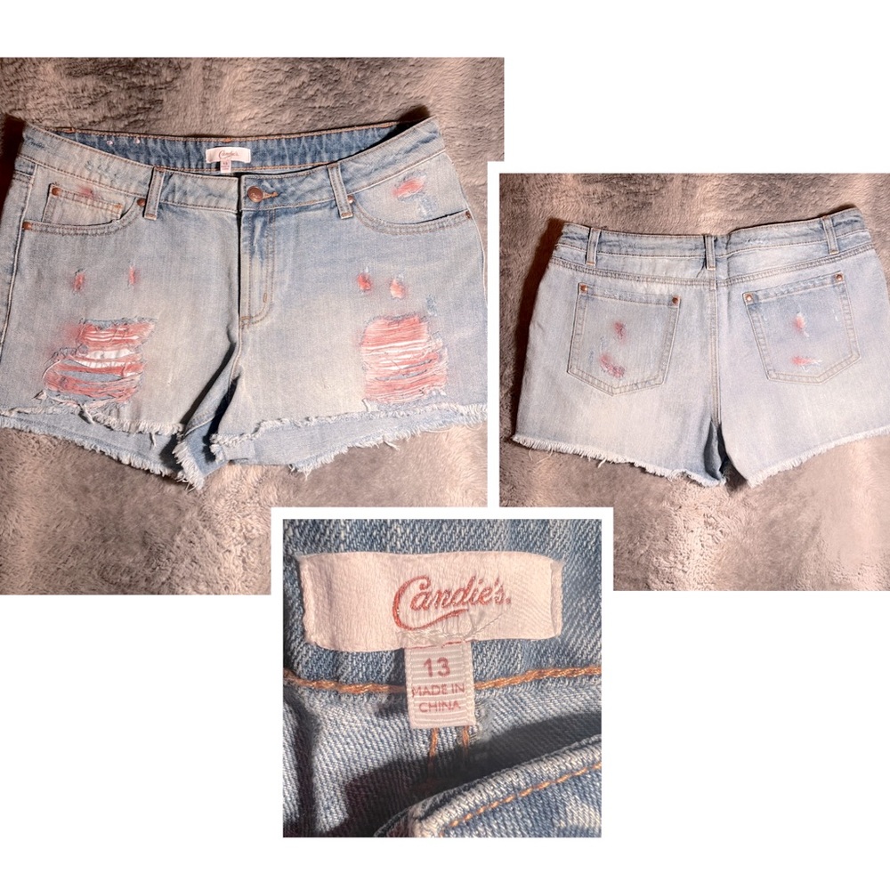 Women’s Size 13 Candies Brand Ripped Jean Shorts